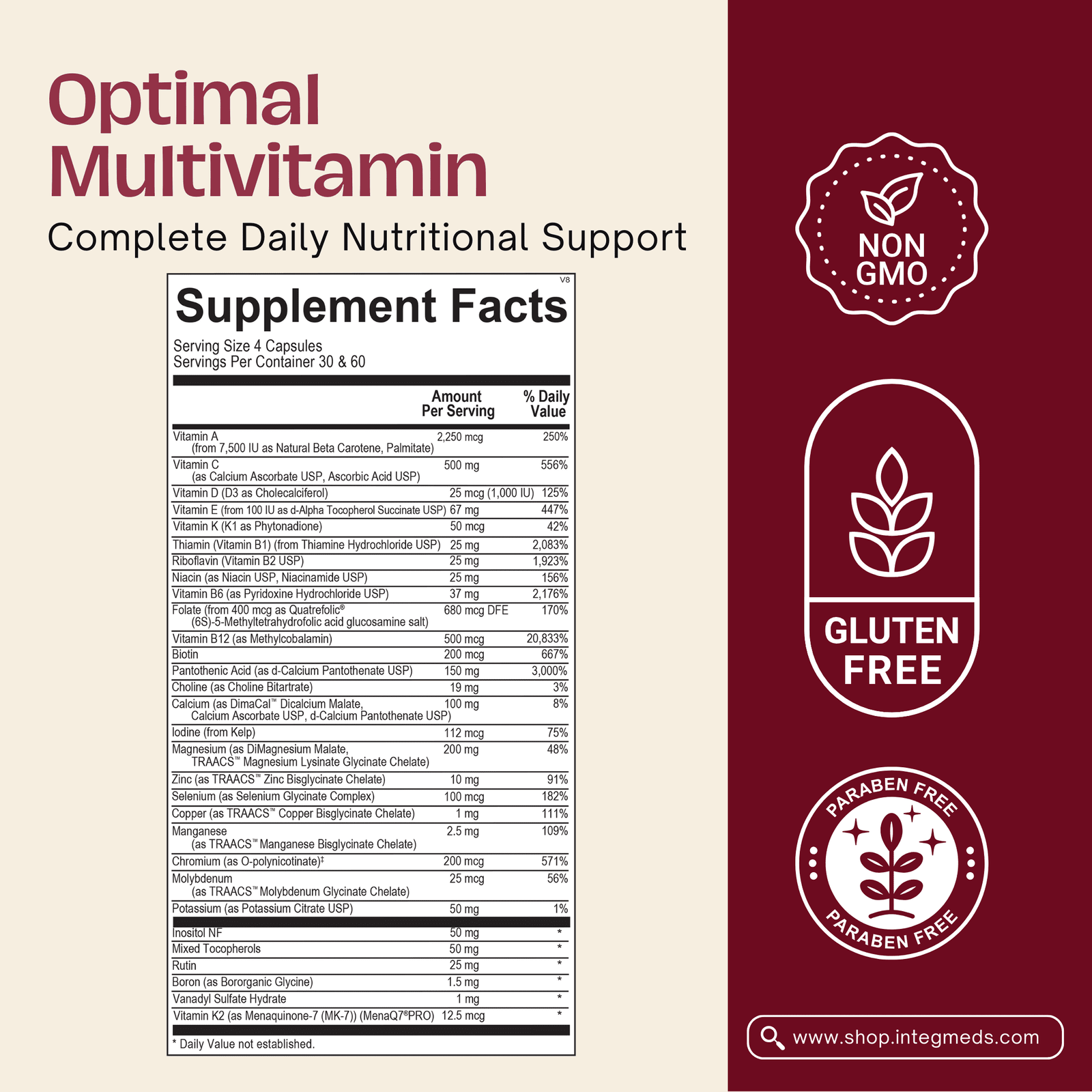 Optimal Multivitamin - Image 4