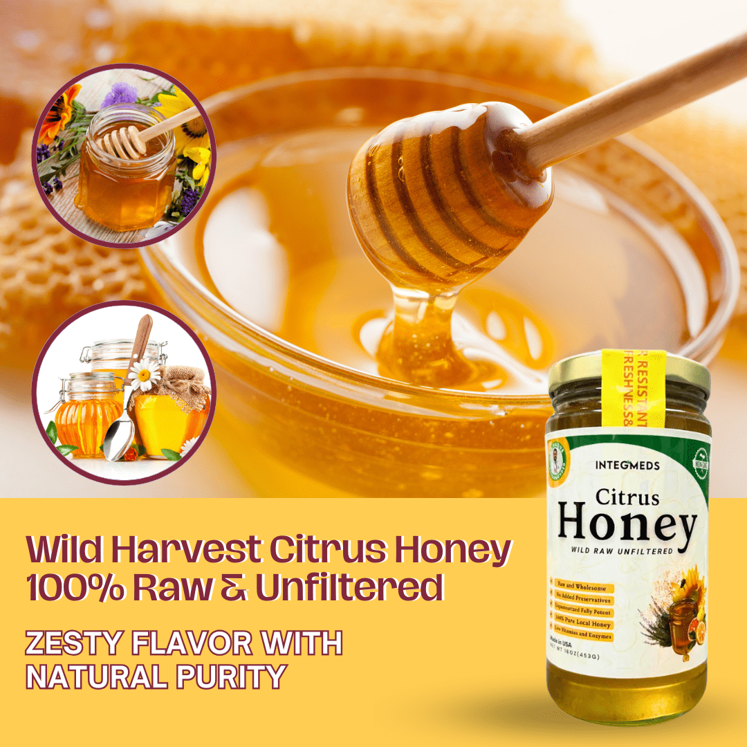 Wild Harvest Citrus Honey 100% Raw & Unfiltered 5oz Jar - Image 5