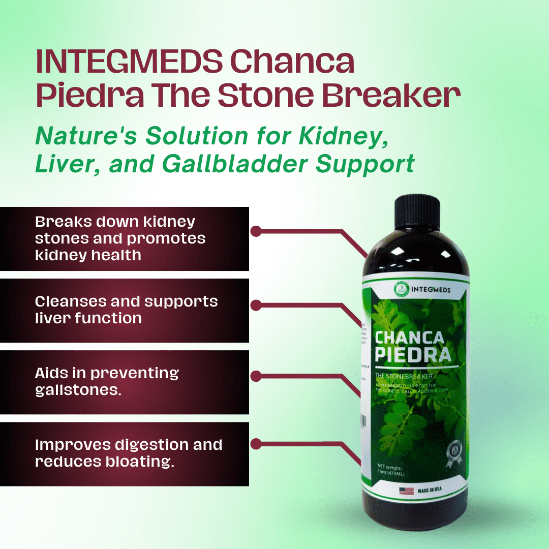 INTEGMEDS Chanca Piedra The Stone Breaker, 16Fl-oz Bottle - Image 3